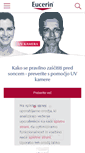 Mobile Screenshot of eucerin.si